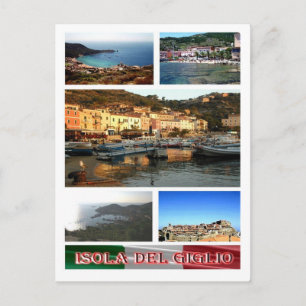 Italien - Toskana - Isola del Giglio - Mosaik - Postkarte