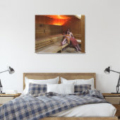 Italien, Toskana, Junge Paare, die sich in der Sau Leinwanddruck (Insitu (Schlafzimmer))