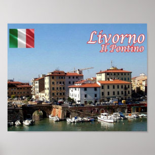 Italien - Toskana - Livorno - Il Pontino - Poster
