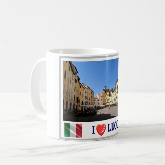Italien - Toskana - Lucca - I Liebe - Kaffeetasse (Vorderseite Links)
