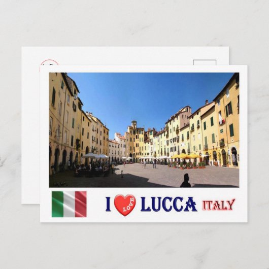 Italien - Toskana - Lucca - I Liebe - Postkarte (Vorne/Hinten)