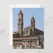 Italien. Toskana. Montalcino 2 Postkarte (Vorne/Hinten)