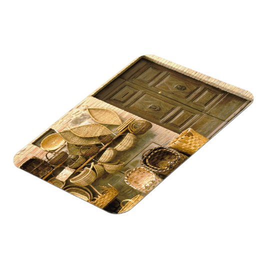 Italien, Toskana, Montalcino. Korb Magnet (Linke Seite)