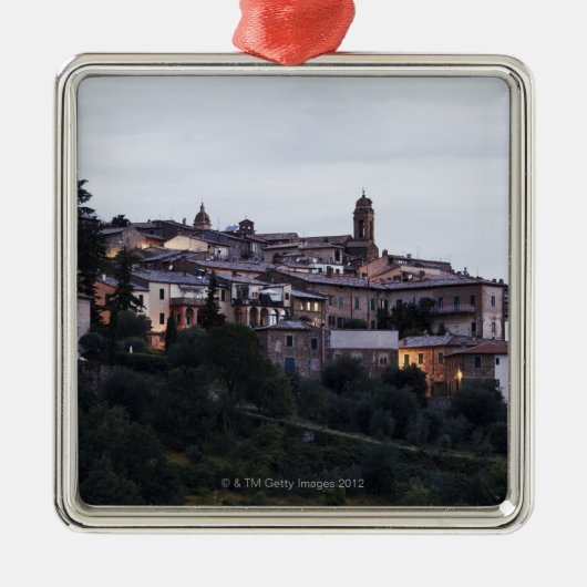 Italien, Toskana, Montalcino Silbernes Ornament (Vorne)
