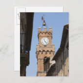 Italien. Toskana. Pienza. 2 Postkarte (Vorne/Hinten)