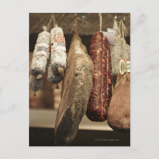 Italien, Toskana, Pienza, Auswahl des lokalen Schi Postkarte (Vorderseite)