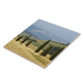 Italien. Toskana. Pienza. Fliese (Seite)