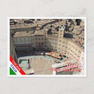 Italien - Toskana - Siena - Piazza del Campo - Postkarte