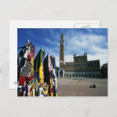 Italien, Toskana, Siena. Piazza del Postkarte (Vorne/Hinten)