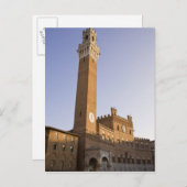 Italien, Toskana, Siena. Torre del Mangia Postkarte (Vorne/Hinten)