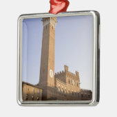 Italien, Toskana, Siena. Torre del Mangia Silbernes Ornament (Links)