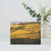 Italien, Toskana, ZigZag Road in Toskana. Postkarte (Stehend Vorderseite)