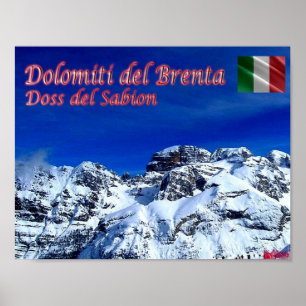 Italien - Trentino Alto Adige - Dolomiti del Brent Poster