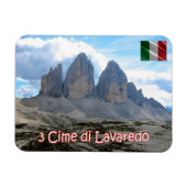 Italien - Trentino Südtirol - Drei Gipfel Magnet (Horizontal)