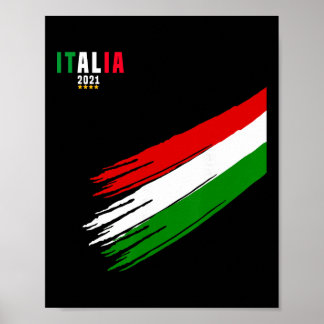 Italien Trikot Fußball Italienische Italia Fans  Poster
