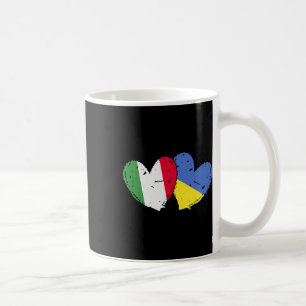 Italien Ukraine Herz Flaggen Italienisch Ukrainisc Kaffeetasse