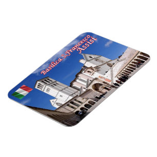 Italien - Umbrien - Assisi - Basilica San Francesc Magnet