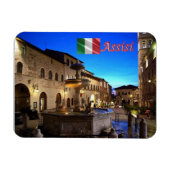 Italien - Umbrien - Assisi - Rathausplatz - Magnet (Horizontal)
