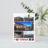 Italien - Umbrien - I Liebe - Postkarte (Stehend Vorderseite)