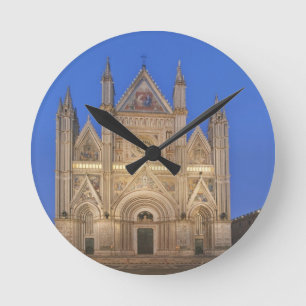 Italien, Umbrien, Orvieto, Dom von Orvieto Runde Wanduhr