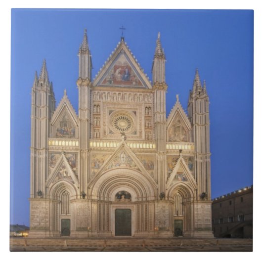 Italien, Umbrien, Orvieto, Kathedrale Orvieto Fliese (Vorderseite)