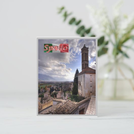 Italien - Umbrien - Spello - Postkarte (Stehend Vorderseite)