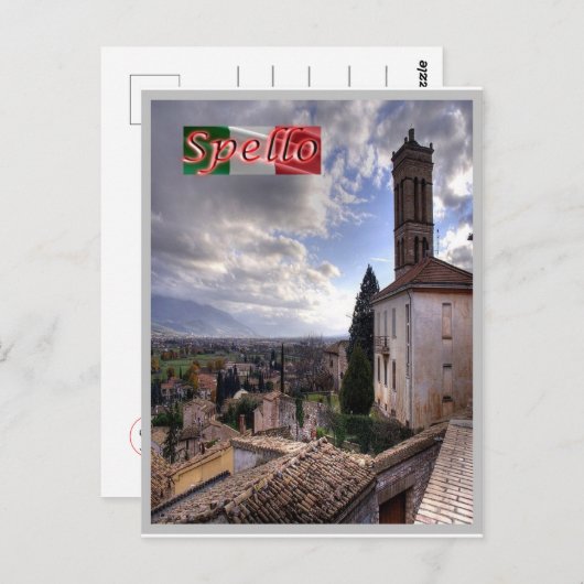Italien - Umbrien - Spello - Postkarte (Vorne/Hinten)