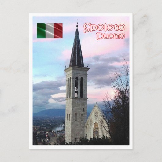 Italien - Umbrien - Spoleto - Die Kuppel - Postkarte (Vorderseite)