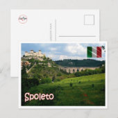 Italien - Umbrien - Spoleto - Postkarte (Vorne/Hinten)