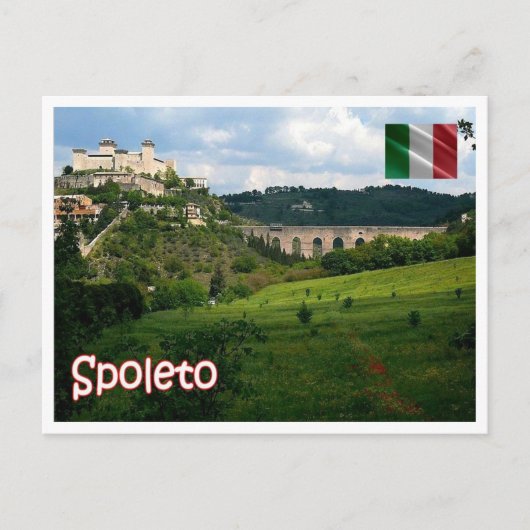 Italien - Umbrien - Spoleto - Postkarte (Vorderseite)