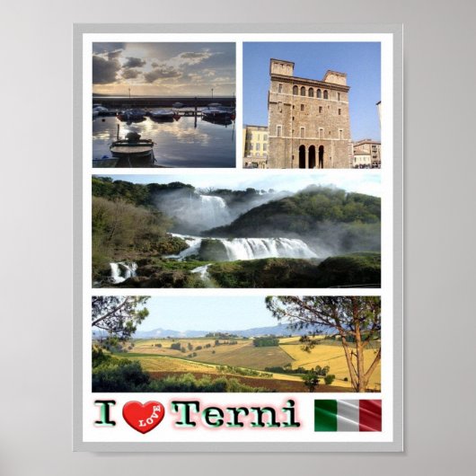 Italien - Umbrien - Terni - I Liebe - Poster (Vorne)