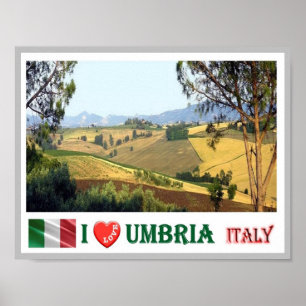 Italien - Umbrien - Typische umbrische Landschaft  Poster