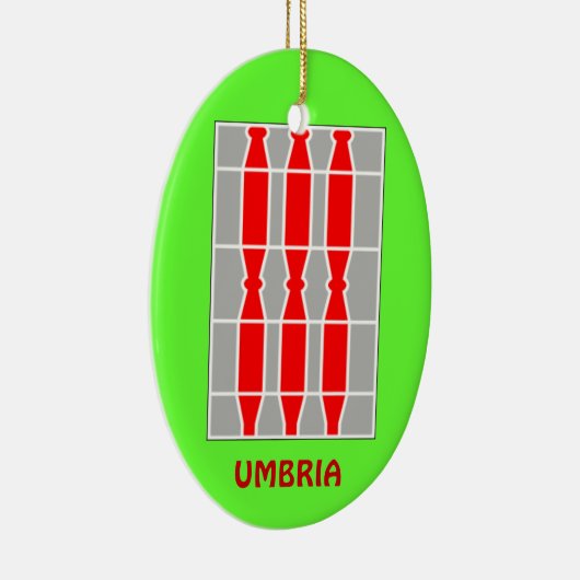 Italien- - Umbrien-Weihnachtsverzierung Keramikornament (Rechts)