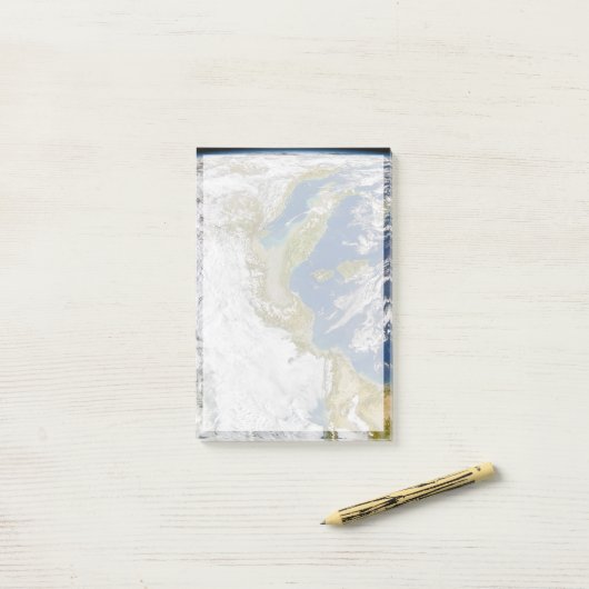 Italien und die Adria. Post-it Klebezettel (Auf Schreibtisch)