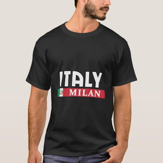 Italien und die italienische Stadt Mailand T-Shirt (Vorderseite)