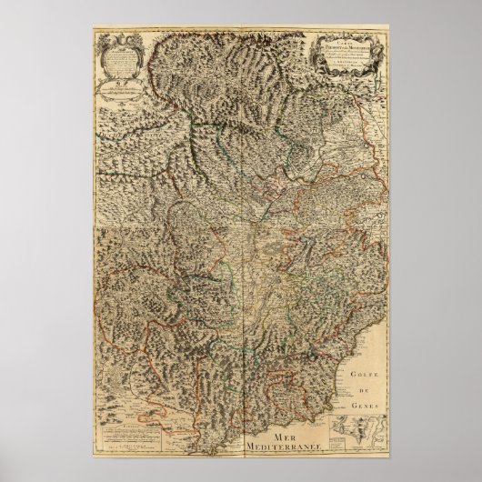 Italien und Frankreich Poster (Vorne)