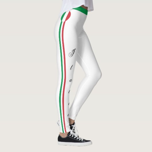 Italien und Italienische Fahnen, Reise-/Sportfans  Leggings (Rechts)