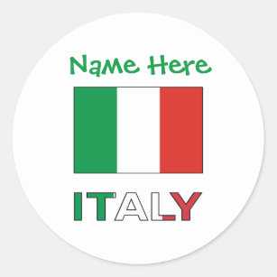 Flagge Von Italien Aufkleber