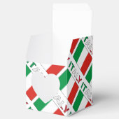 Italien und italienische Flagge mit Ihrem Namen Geschenkschachtel (Geöffnet)