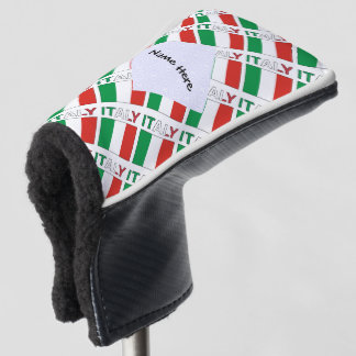 Italien und italienische Flagge mit Ihrem Namen Golf Headcover