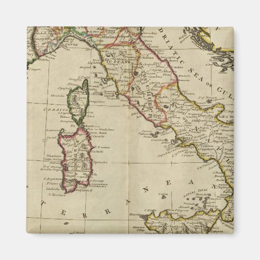 Italien und Sardinien Magnet (Vorne)