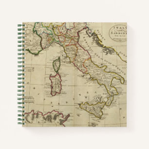 Italien und Sardinien Notizblock