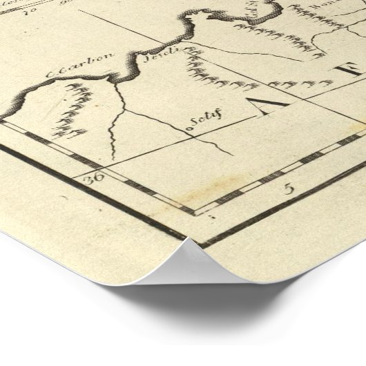 Italien und Sardinien Poster (Ecke)