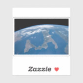 Italien und seine Insel Sizilien. Aufkleber (Blatt)