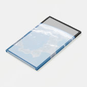 Italien und seine Insel Sizilien. Post-it Klebezettel (angewinkelt)