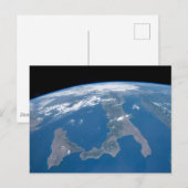 Italien und seine Insel Sizilien. Postkarte (Vorne/Hinten)