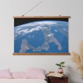 Italien und seine Insel Sizilien. Wandteppich Mit Holzrahmen (Schlafzimmer)