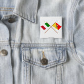 Italien und Sicilia gekreuzte Flaggen Button (Beispiel)