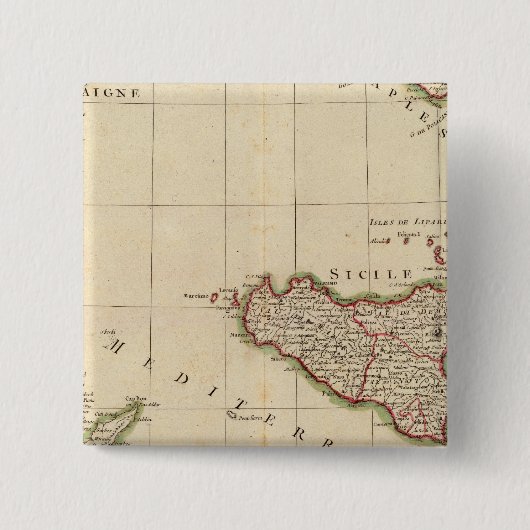 Italien und Slowenien Button (Vorderseite)