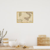 Italien und Slowenien Poster (Küche)